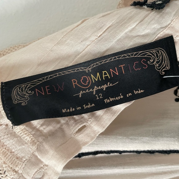 Free People Romantics Delphine Dress Tiered Asymmetrical Fairy Lace Embroidered - Picture 9 of 12